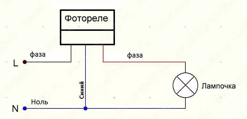 Подключение через датчик освещенности Фотореле для уличного освещения: выбор, схемы установки