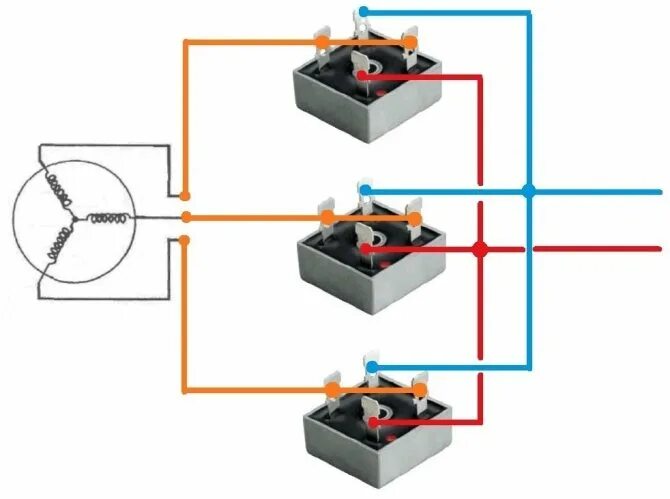 Подключение через диодный мост Что такое диодный мост + схема подключения, для чего нужен и как работает