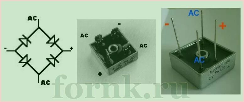 Подключение через диодный мост Проверка диодного моста мультиметром Уголок радиолюбителя