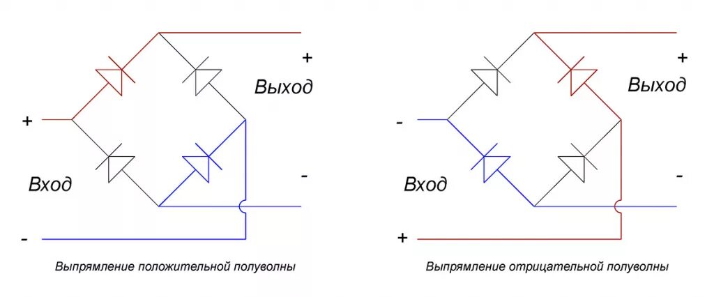 Подключение через диодный мост Что такое диодный мост + схема подключения, для чего нужен и как работает