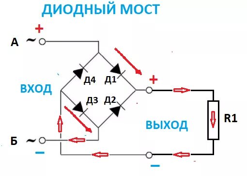 Подключение через диодный мост Что такое диод - это НЕ сложно - электроника для начинающих