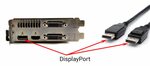 Подключение через displayport Подключение через displayport