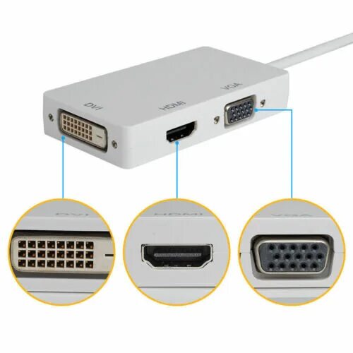 Подключение через дисплей порт Mini Display Port Thunderbolt Dp кабель для DVI, VGA, HDMI адаптер для Apple Mac