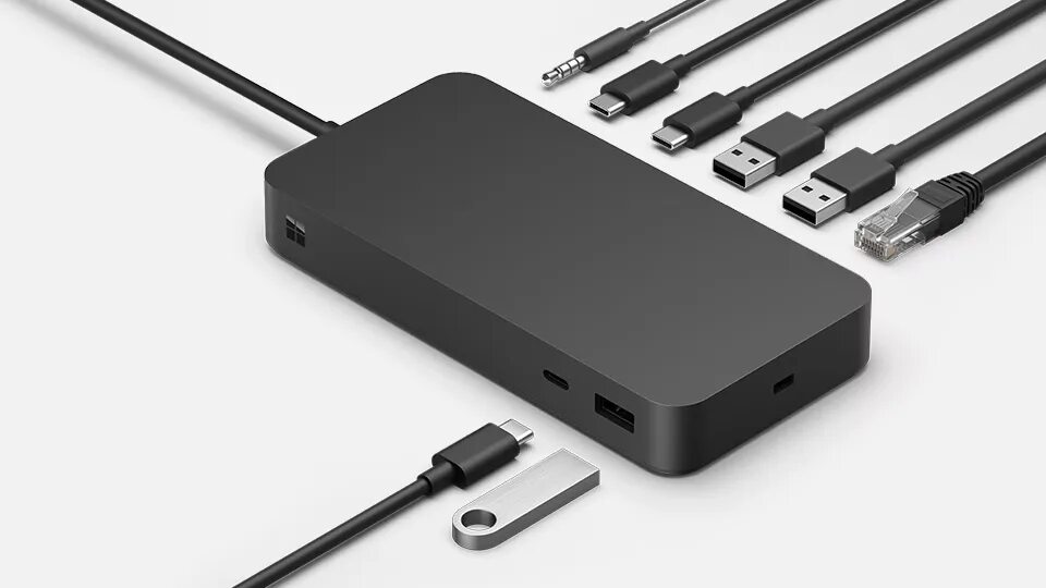 Подключение через док станцию Док-станция Microsoft Surface Thunderbolt 4 Dock - купить в Москве, цены в интер