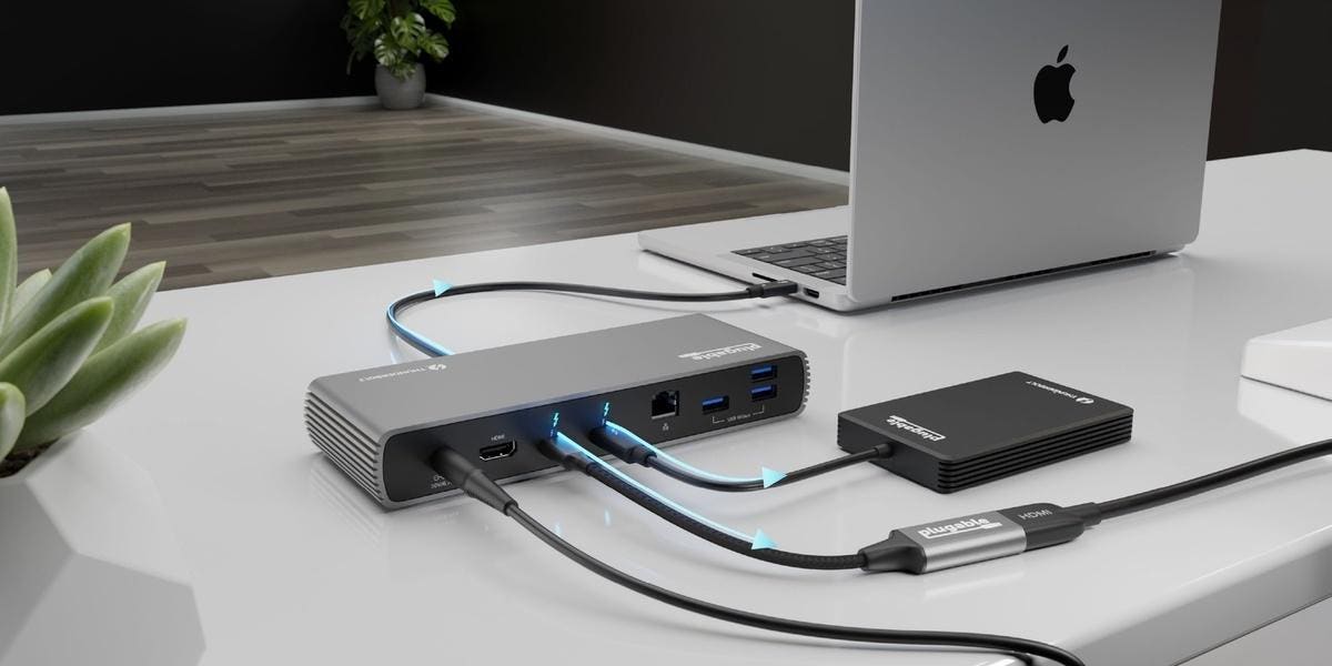 Подключение через док станцию Plugable Launches Its Ultimate Thunderbolt/USB 4.0 Docking Station