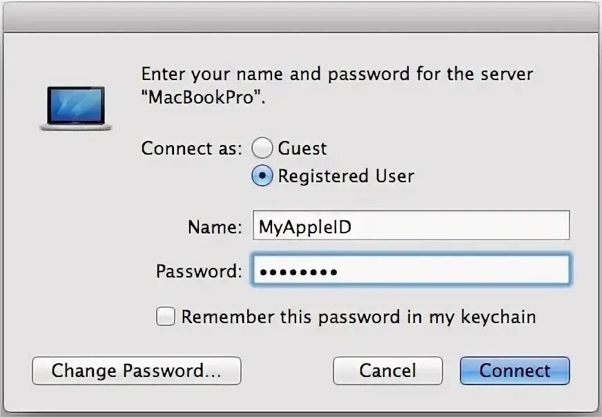 Подключение через id Use Apple ID to Share Files in Mac OS X Without Creating New User Accounts for N