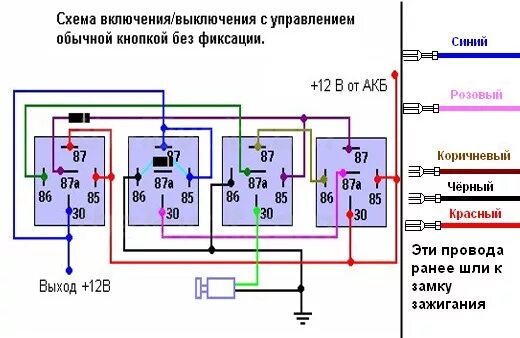 Подключение через кнопку без фиксации старт стоп - Сообщество "Электронные Поделки" на DRIVE2