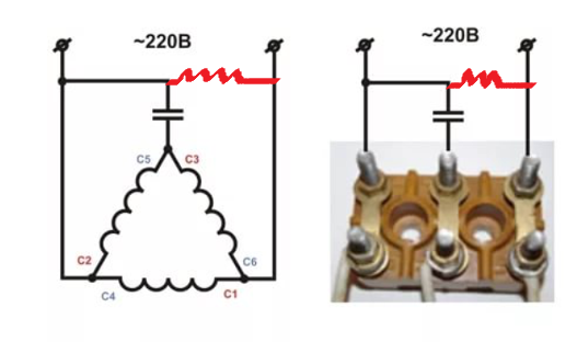Подключение через конденсатор обмоток электродвигателя Картинки ПОДКЛЮЧЕНИЕ ДВИГАТЕЛЯ 220 БЕЗ КОНДЕНСАТОРА