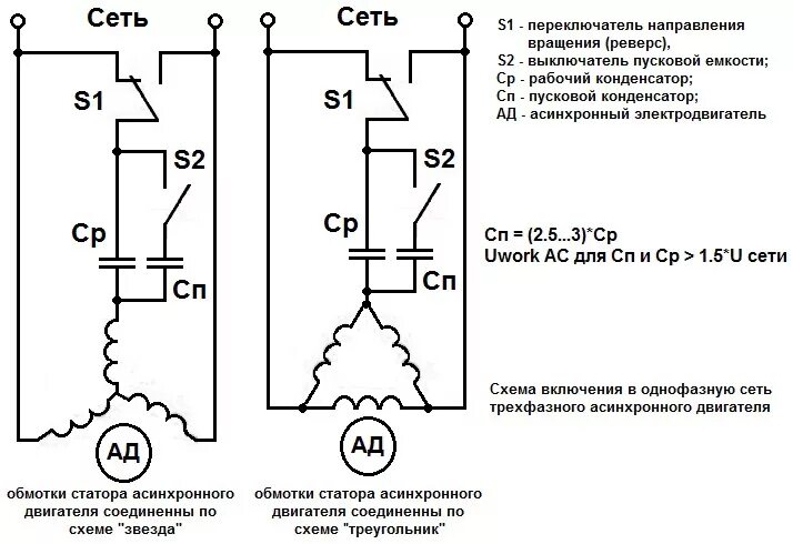 Подключение через конденсатор схема Продукція - 150mkf-5%-330Vac CiNCO (0330Vac-150mkf-5% CiNCO)