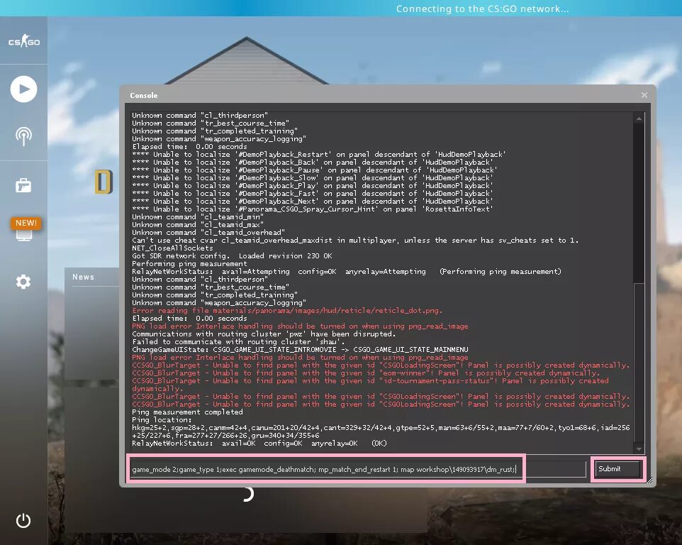 Подключение через консоль steam workshop - Counter Strike GO - How to start a custom map as deathmatch (pr
