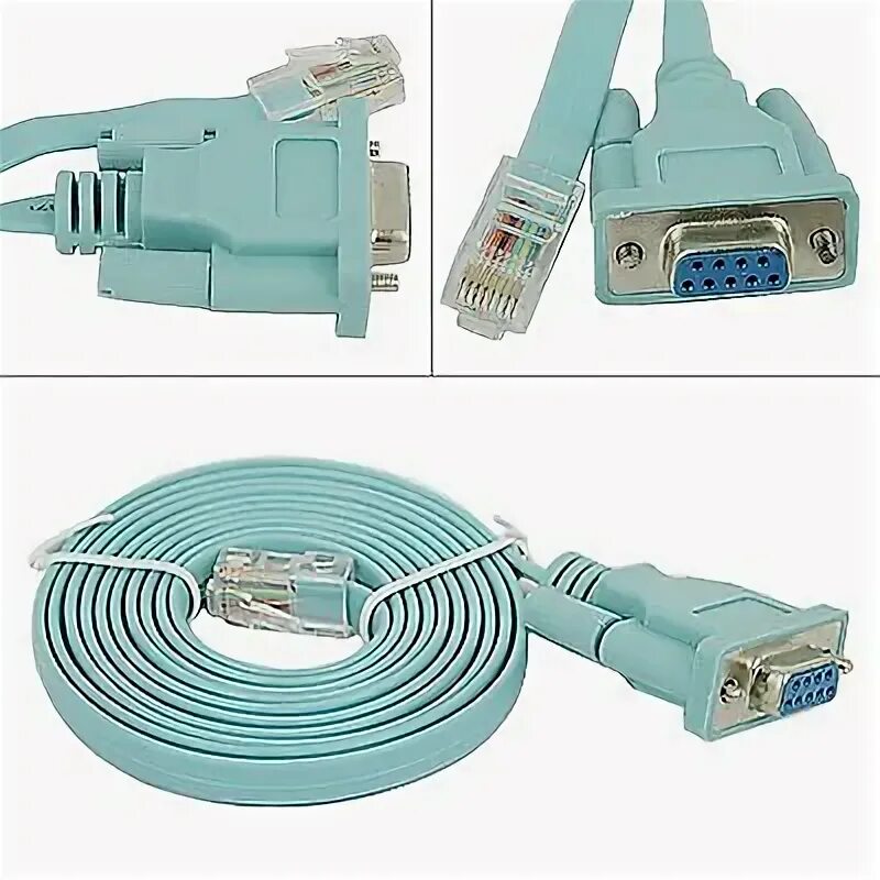 Подключение через консольный кабель серийный RS232 DB9 к RJ45 Cat5 Ethernet адаптер сетевой модем коммутатор маршрут