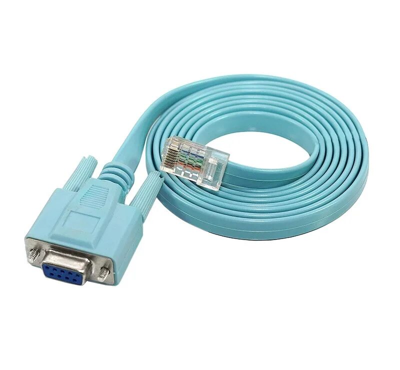 Подключение через консольный кабель RJ45 Male To RS232 DB9 Female Converter Ethernet Cable - 1.5 Meter Sharvielectro