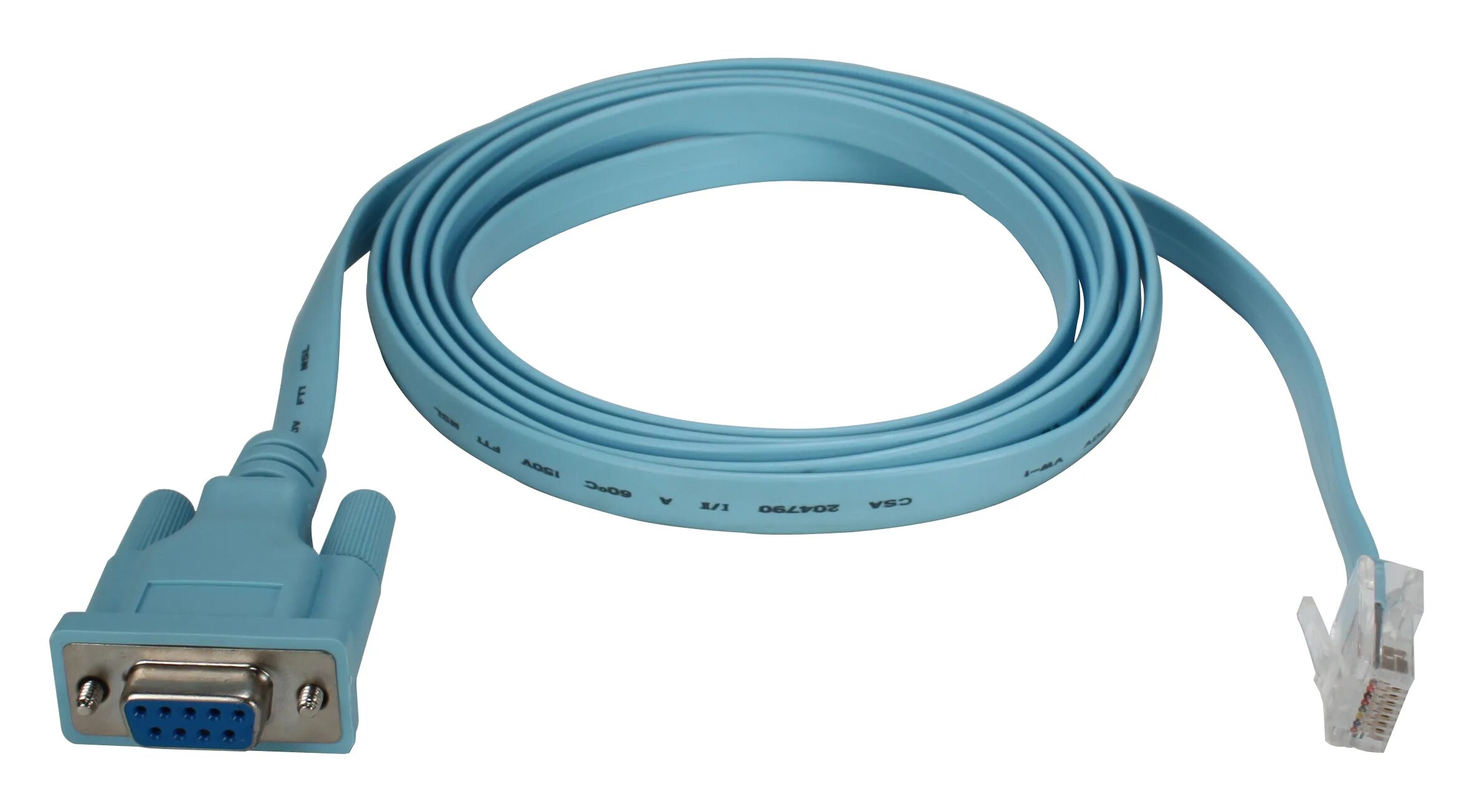 Подключение через консольный кабель CSRJ45-06 - 6ft RJ45 to DB9 Rollover Console Management Cable for Cisco Routers