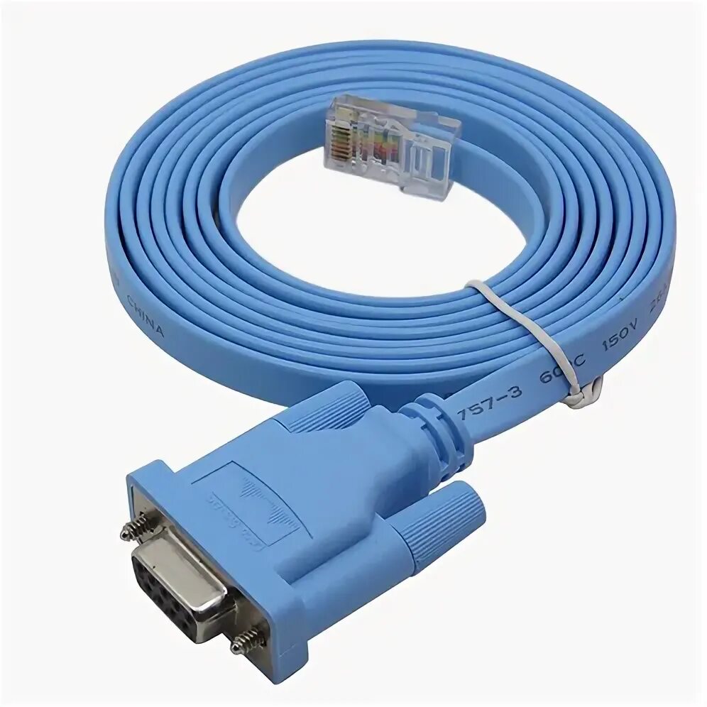 Подключение через консольный кабель Кабель Huawei RJ45-DB9-3M