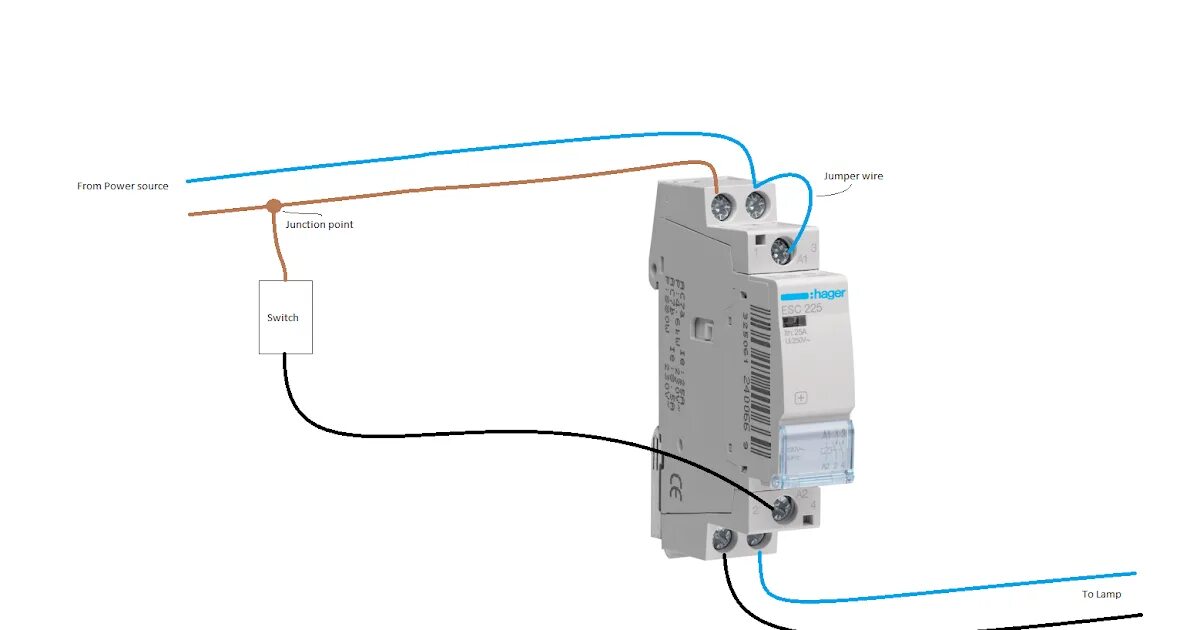 Подключение через контактор свет Картинки ПОДКЛЮЧЕНИЕ МАСТЕР ВЫКЛЮЧАТЕЛЯ ЧЕРЕЗ КОНТАКТОР