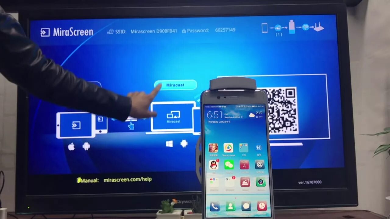 Подключение через miracast New MiraScreen Android setup and mirroring - YouTube