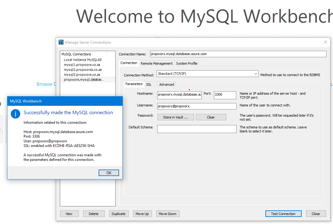 Подключение через mysql Cannot connect to Azure Database for MySQL - Stack Overflow