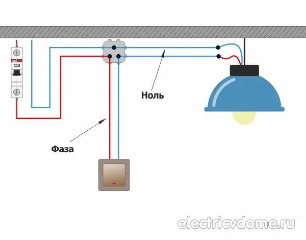 Подключение через ноль Куда подключить фазу и ноль на люстре Home electrical wiring, Electrical project