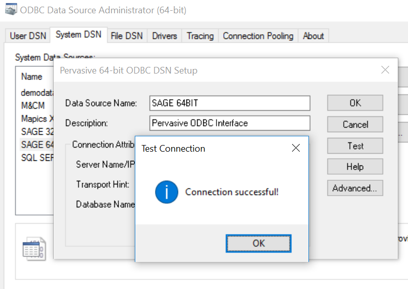 Подключение через odbc ssms - Create linked server in management studio to SAGE 50 US database using OD