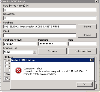 Подключение через odbc ssis - Firebird connection ODBC remote when using non-standard TCP port - Stack 