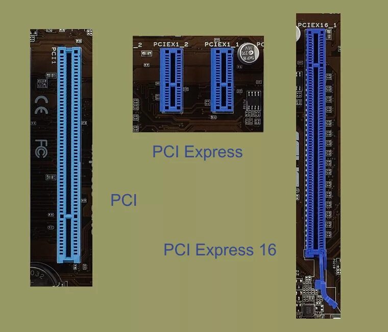 Подключение через pci Fichier:Pci Express Slot.png - Wikipédia