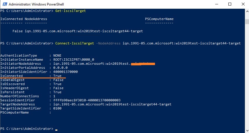 Подключение через powershell Настройка и подключение iSCSI-диска в Windows Server Windows для системных админ