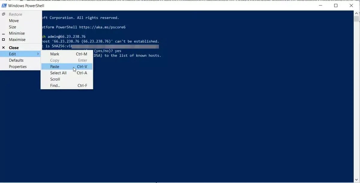 Подключение через powershell Windows 10 Native SSH PowerShell Client Installation