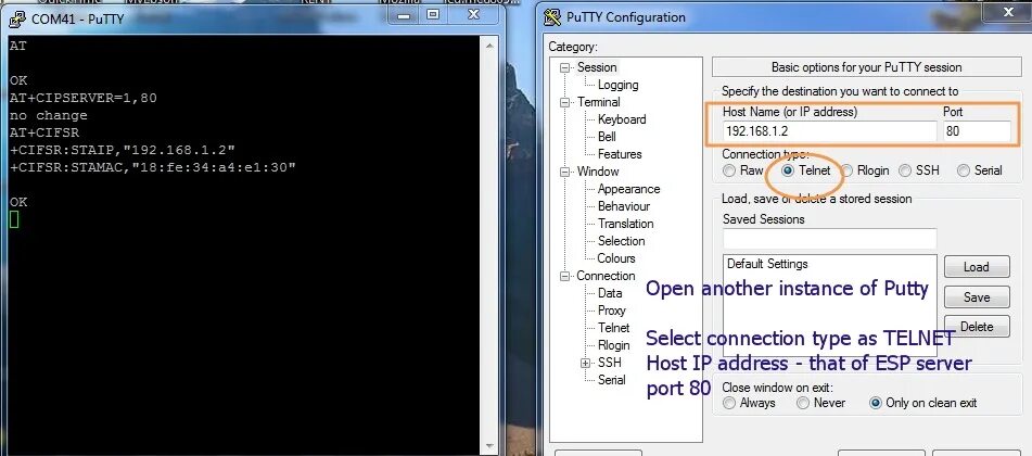 Подключение через putty May 2015 alselectro