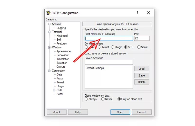 Подключение через putty Как подключиться к своему серверу по SSH SebWeo