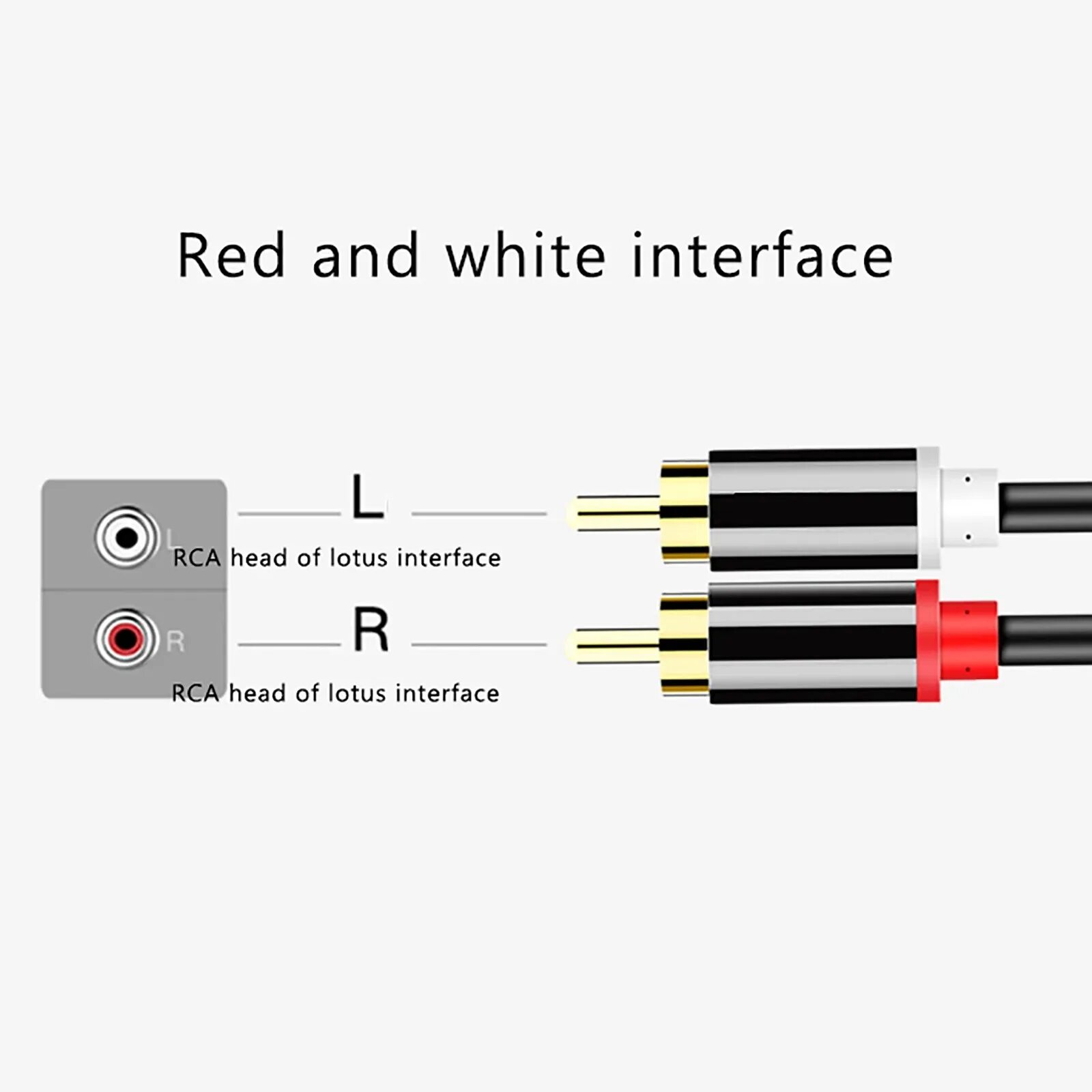 Подключение через rca 1.5/3/5/10M 2 × RCA to 2 × RCA Male Audio Signal Cable Hi-Fi Cop-per Stereo Cabl