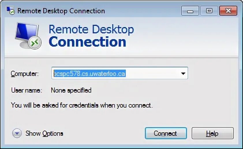 Подключение через rdp RemoteDesktop CF TWiki