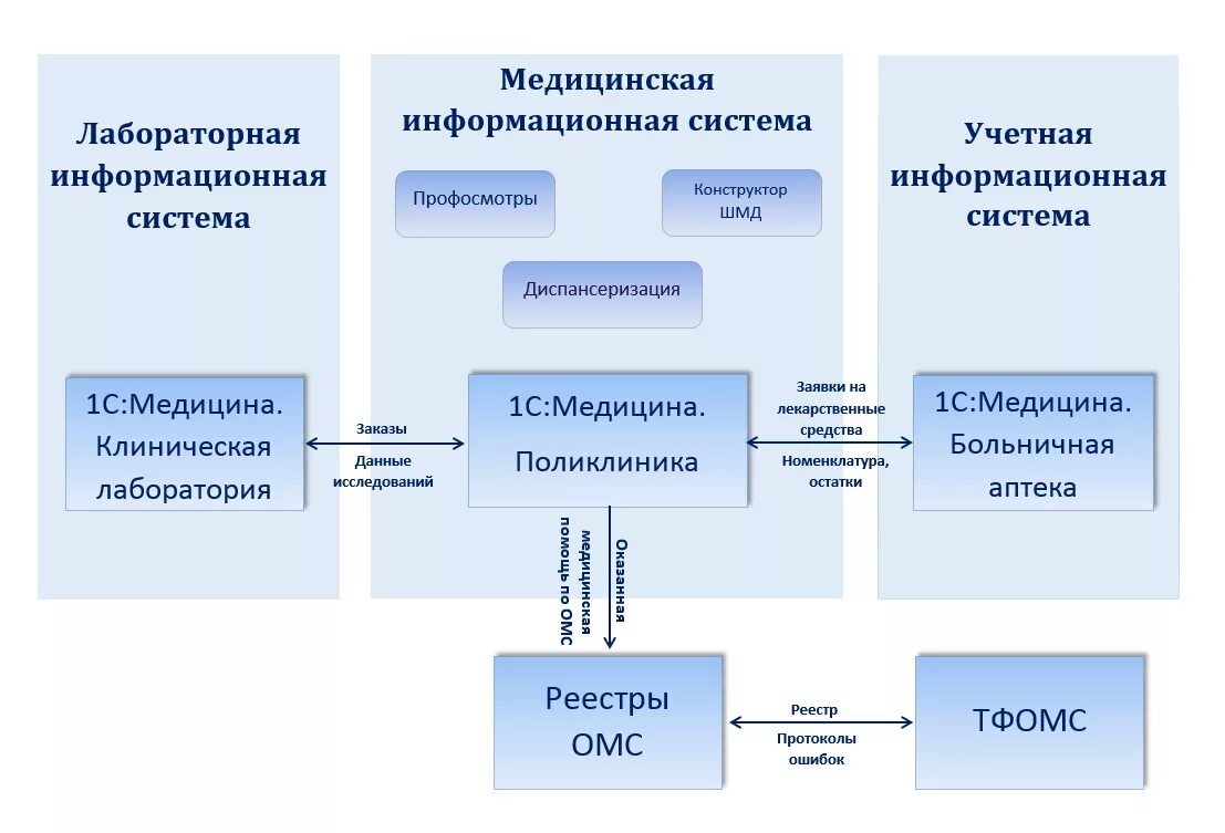 Подключение через региональную медицинскую информационную систему Кейс компании РИЦ-1С для лечебно-оздоровительного центра