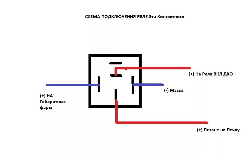 Подключение через реле 4 контактное схема подключения 14. ДХО. Часть 1. Сборка схемы. - Lada 21074, 1,6 л, 2008 года тюнинг DRIVE2