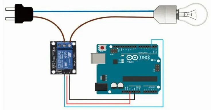 Подключение через реле ардуино Arduino lesson - 1-Channel Relay Module " osoyoo.com Arduino led, Arduino, Light