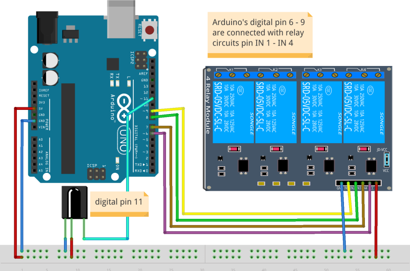 Подключение через реле ардуино How to use relay with Arduino to control AC or DC load with bare, rele arduino -