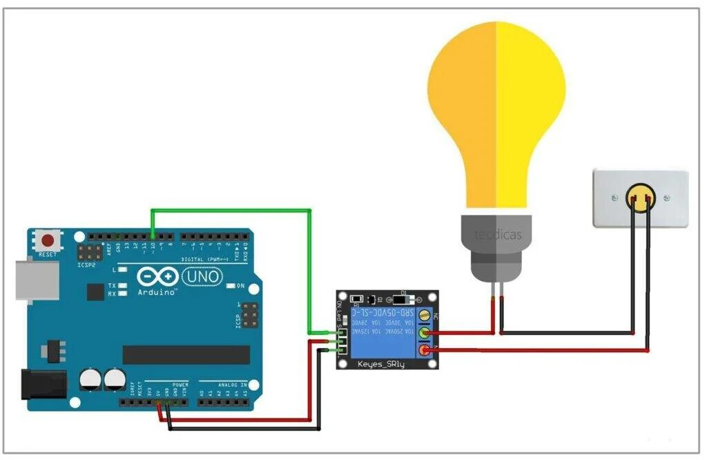 Подключение через реле ардуино Подключение светодиода к Ардуино: схема, как зажечь, особенности управления