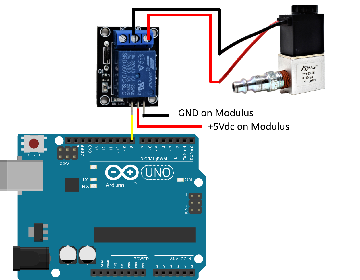 Подключение через реле ардуино 1-Channel Relay Module and Air Valve - Hackster.io