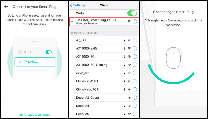 Подключение через смарт Cómo configurar mi interruptor de enchufe inteligente TP-Link a través de Kasa?