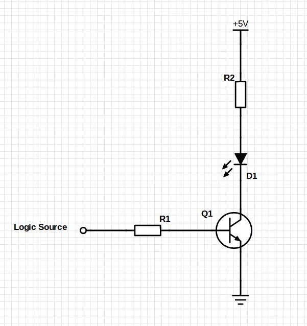 Подключение через транзистор Powering an LED with transistor in saturation mode - Electrical Engineering Stac