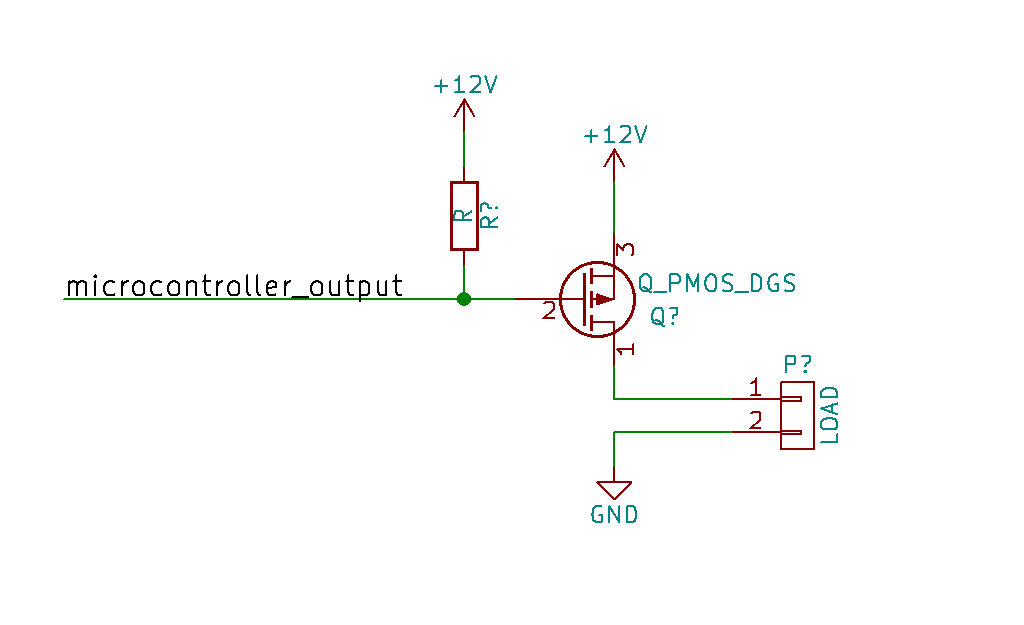 Подключение через транзистор mosfet - Open collector microcontroller output - Electrical Engineering Stack Ex