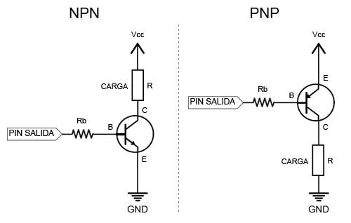 Подключение через транзистор Higher power outputs with Arduino and BJT transistor