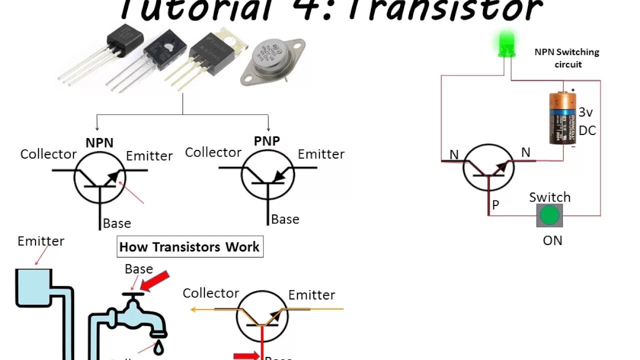 Подключение через транзистор Transistor :Tutorial 4 - YouTube