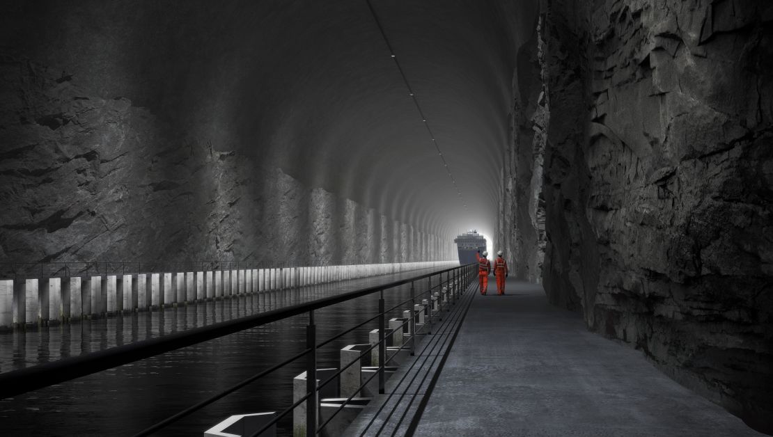 Подключение через туннель World’s first ship tunnel to be built under Norwegian mountains CNN
