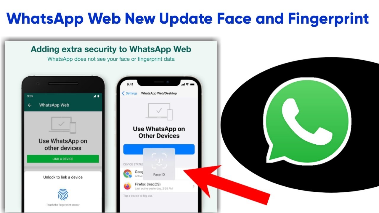 Подключение через ватсап WhatsApp Web and Desktop Face and Fingerprint New Update 2021 New Security Featu