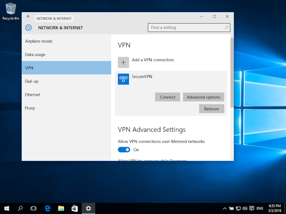 Подключение через vpn windows 10 Setup L2TP VPN Connection on Windows 10 SecureVPN