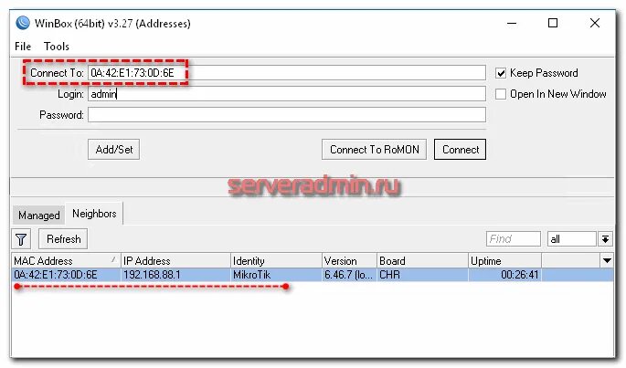 Подключение через winbox Доступ к Mikrotik через Winbox