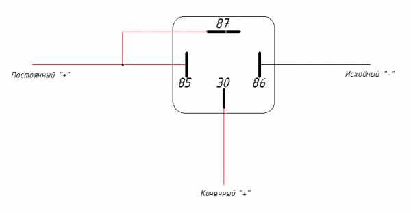 Подключение четырехконтактного реле Схема подключения фар через реле (четырехконтактное)