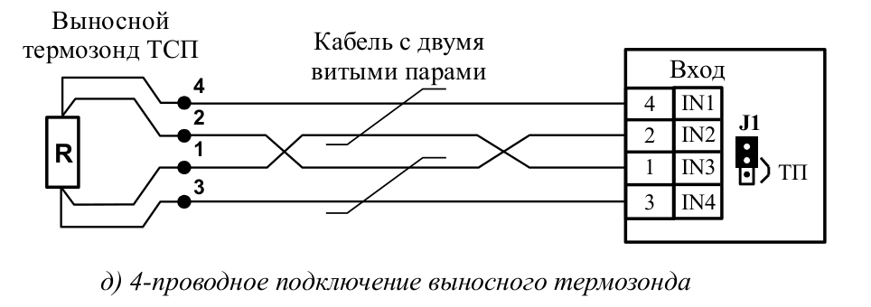 Подключение четырехпроводного датчика температуры Четырехпроводная схема подключения термосопротивления - Фото подборки 2