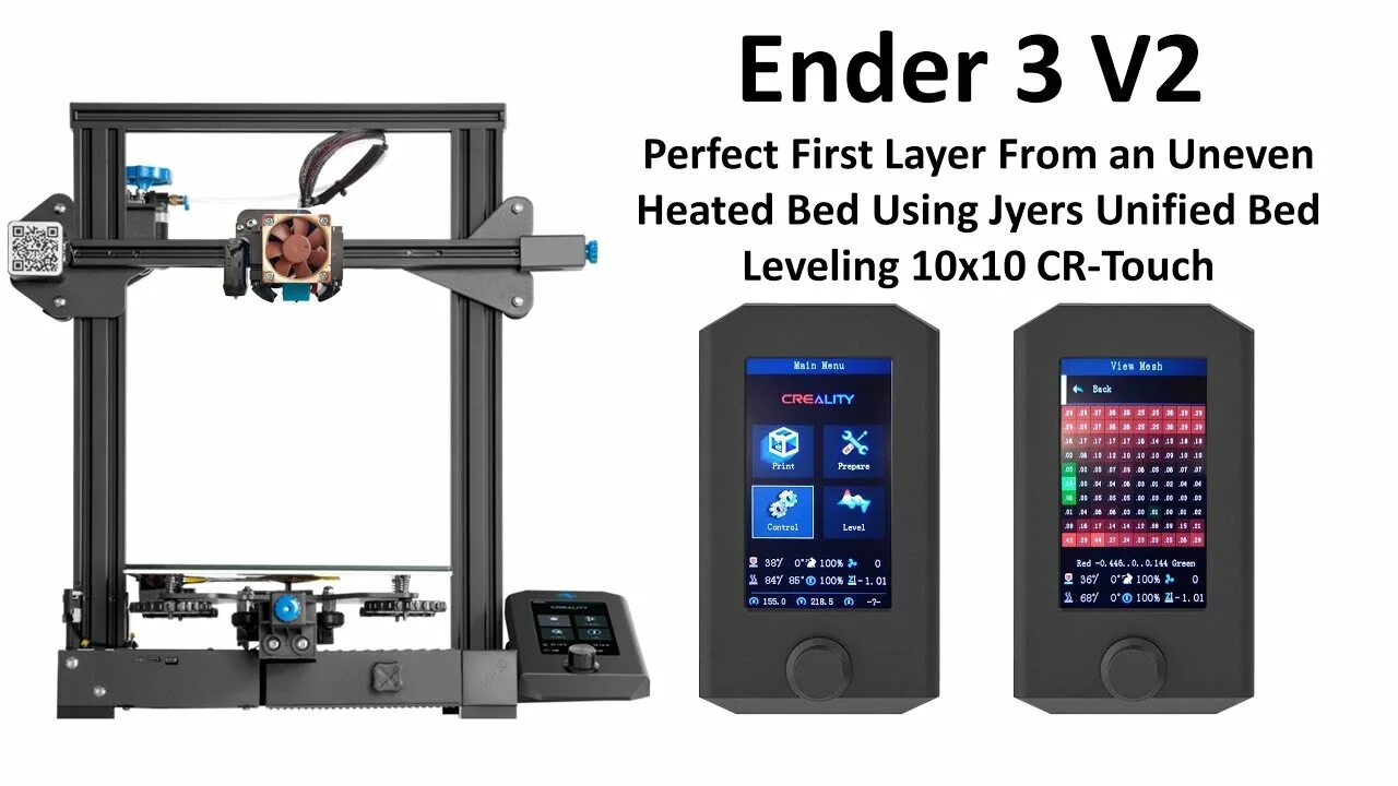 Подключение cr touch ender 3 Jyers Firmware Unified Bed Leveling Ender 3 V2 - Getting Perfect First Layers Fr