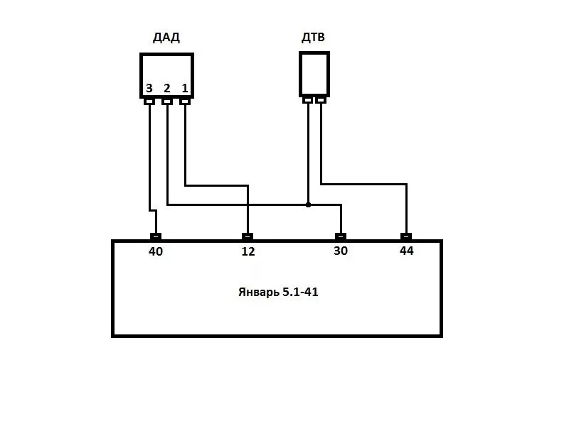 Подключение дад датчика Вариант подключения ДАД и ДТВ к Январю 5.1 - DRIVE2
